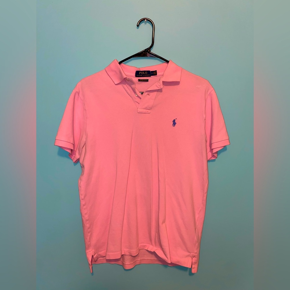 Pink Short sleeve polo Ralph Lauren tee almost new condition